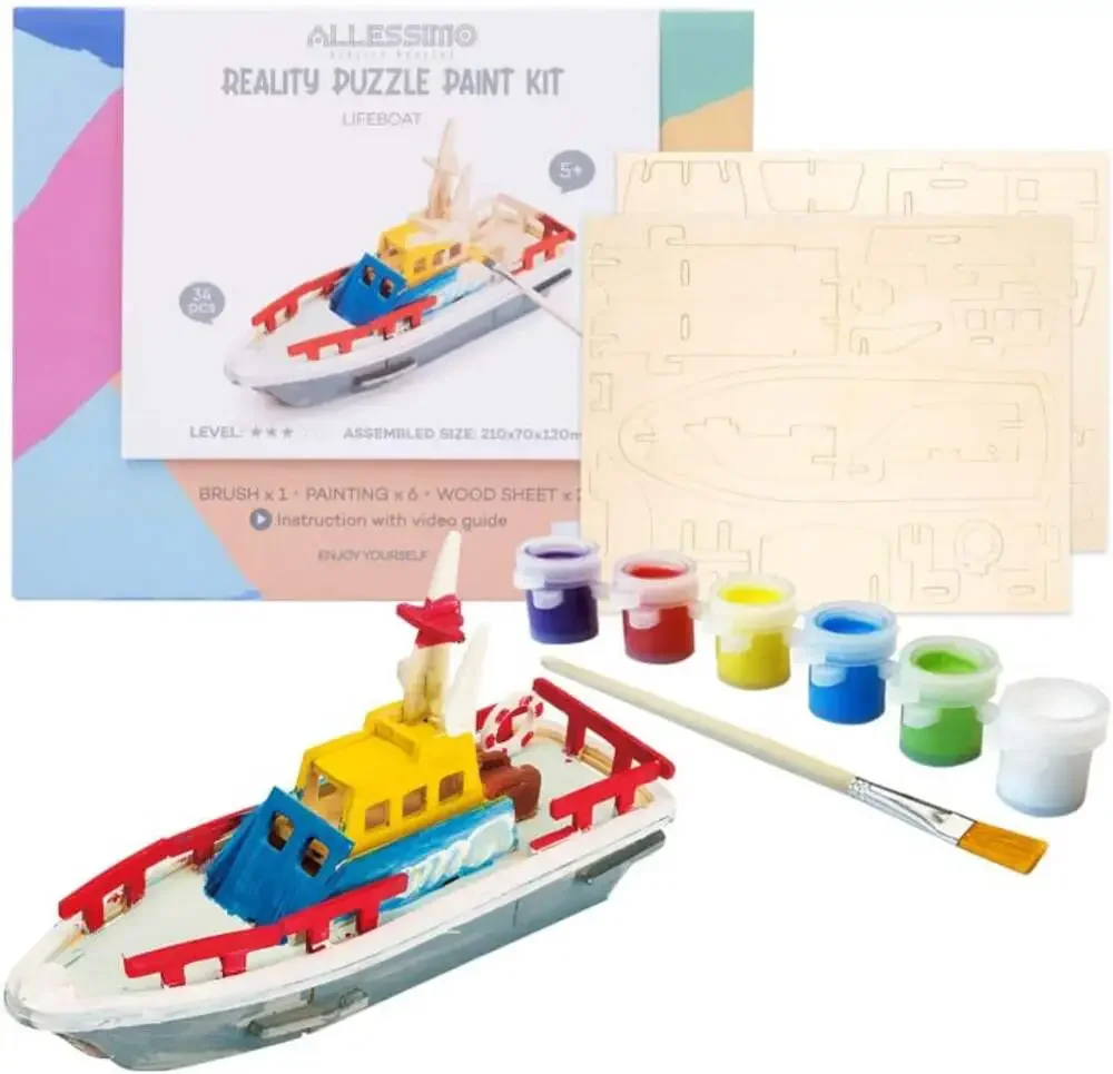 Allessimo 3D Create & Paint Wooden 